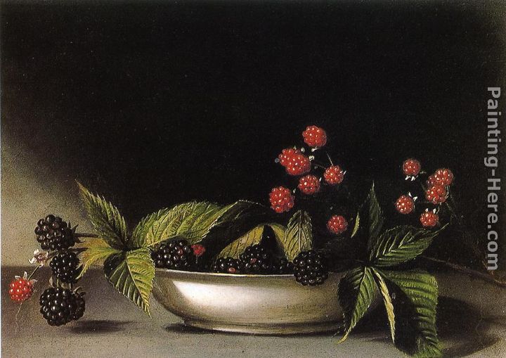 Blackberries painting - Raphaelle Peale Blackberries art painting